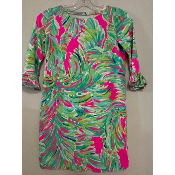Lilly Pulitzer Other - Lilly Pulitzer Dress Girls 8 - 10 Size Large T-SHIRT Cotton Sophie 3/4 Sleeve